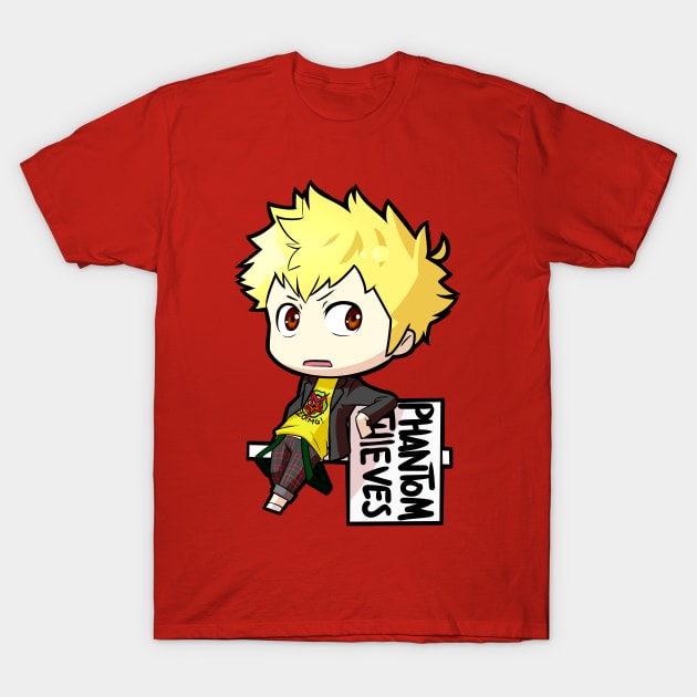 Chibi Ryuji Sakamoto - Persona 5 T-Shirt by MangaXai